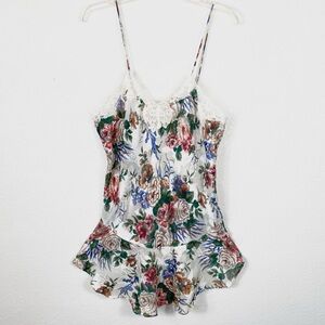 Vintage Victoria’s Secret Gold Label White Floral Chemise Dress